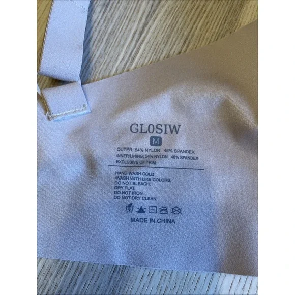 Glosiw Nursing Bra Size Medium Wireless Nylon Spandex - Picture 7 of 8
